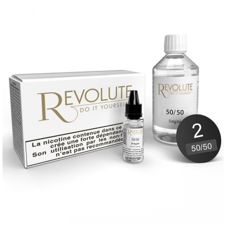 Pack Base 100ml  50/50  - Nicotinée - REVOLUTE